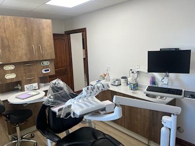 one of the dental exam rooms at Family Dental Center in Nampa, ID